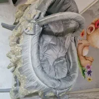 ست شیک نوزاد طوسی طلایی