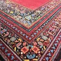 فرش/ طرح افشان اسلیمی درختی پتینه سنتی/ماشینی