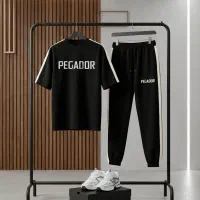 تیشرت و شلوار مردانه بنگال کش مدل Pegador-مشکی