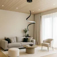 لوستر آویز شاهان تک مدل spiral با قیمت 890000 توما