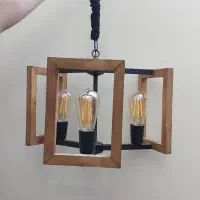 دو عدد لوستر ۳شاخه با لامپ سالم