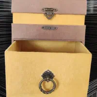 جعبه چوبی باروکش پارچه