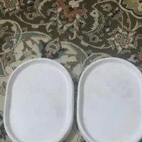 دو عدد سینی سنگ مصنوعی
