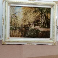 تابلو فرش دست باف پاییزه ((رج 60))|تابلو فرش|تبریز, |دیوار