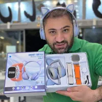 باکس کامل ساعت هوشمند هدفون ۴ بند هندزفری اپل واچ