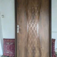 درب ام دی اف با چارچوب قاب فلزی
