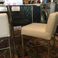 میز ناهار خوری استیل چرم|میز و صندلی غذاخوری|شهرکرد, |دیوار