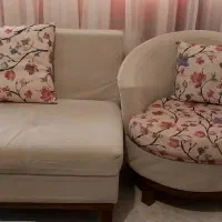 مبل ۸نفره ال در حد نو|مبلمان خانگی و میز عسلی|پرند, فاز ۴|دیوار