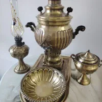 سماور ذغالی با سرویس کامل|سماور، چایساز، قهوهساز|بیرجند, |دیوار