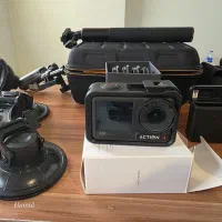 دوربین DJI Action 4 لوازم کامل،رم512گیگ،NDفیلتر