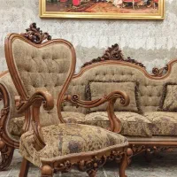 مبل کلاسیک فوق العاده زیبای ۹نفره تمام چوب راش نو