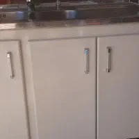 سینک ظرف ظرفشویی عمیق دوقولو.شیر اهرمی.آبچکان