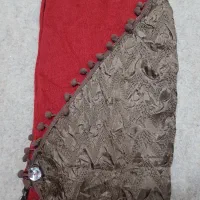 پالتو مخمل زرشکی درحد نو با شالش|لباس|مشهد, زیرکن|دیوار