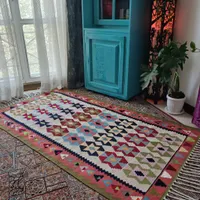 گلیم دست بافت پشمی