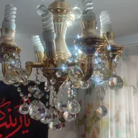 لوستر سقفی ۹ شعله|لوستر و چراغ آویز|همدان, |دیوار