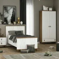 ست تختخواب باران (برند ساحل چوب)|تخت و سرویس خواب|مرند, |دیوار