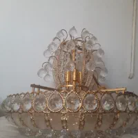 لوستر کریستال طلایی