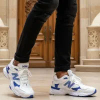 کفش اسپرت مردانه نیوبالانس NB سفید آبی مدل 2011