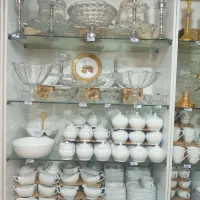 لاله جاشمعی پایه طلایی جفتی ، کادویی ، جهیزیه|ظروف سرو و پذیرایی|مشهد, بهارستان|دیوار