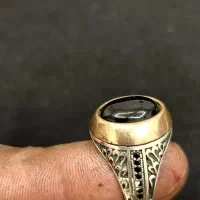انگشتر جزع یمانی سیاه