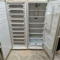 جفت یخچال و فریزر  بزرگ جادار کاملا سالم و تمیز|یخچال و فریزر|نجف‌آباد, امام خمینی|دیوار