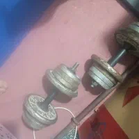 ۶۵کیلو صفحه ۴تا۱۰ ۴تا۵ ۲تا۲/۵. با دوتا دمبل|تجهیزات ورزشی|قدس, شهر‌قدس|دیوار
