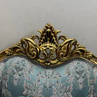 مبل استیل 9 نفره آبی طلایی کلاسیک|مبلمان خانگی و میز عسلی|تهران, هفده شهریور|دیوار