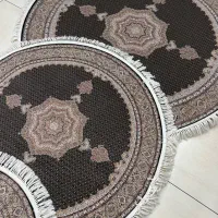 فرش دایره 2 متری ماشینی طرح دستبافت تبریز