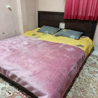 تخت خواب دونفره چوبی دوعدد کارکرده|تخت و سرویس خواب|سبزوار, عظیمیان|دیوار