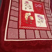 دو عدد پتو ابریشمی ضخیم دولایه