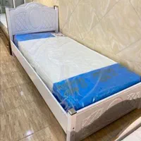 انواع تخت یکنفره ام دی اف نو تشک(صنایع چوبی ماهان)|تخت و سرویس خواب|سمنان, |دیوار