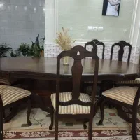 میز نهار خوری چوبی|میز و صندلی غذاخوری|شاهین‌شهر, طالقانی|دیوار