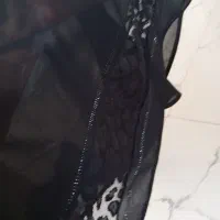 شال حریر مشکی