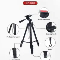 سه پایه دوربین جی ماری مدل KP-2209 بh هولدر موبایل|دوربین عکاسی و فیلم‌برداری|شیراز, فخرآباد (دروازه کازرون)|دیوار