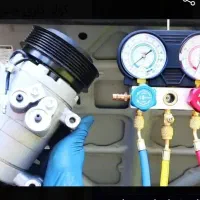 شارژ  گاز کولر اتومبیل طاها با دستگاه