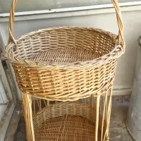 فروش ست ۵ عددی سبد حصیری دست‌سازه طبیعی وکاربردی
