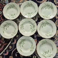 ۸عددبشقاب خورش خوری گل گندمی قدیمی