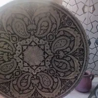 سینی قلم زنی و سماور نفتی قدیمی