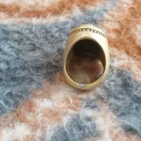 انگشتر قدمی جنس شم برنزی ترحه عکس امام حسین|بدلیجات|خوی, |دیوار