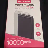 پاور بانک تسکو 10 هزار میلی آمپر مدل TP816