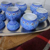 گرامافون منبت کاری شده وقندان مینا|صنایع دستی و سایر لوازم تزئینی|اصفهان, گلستان|دیوار