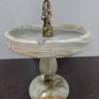 زیرسیگاری سنگ مرمر با ترکیب برنز
