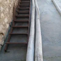 پله آهنی دوازده پله وفنس تمام آهن چرخ دار|مصالح و تجهیزات ساختمان|کارزان, |دیوار