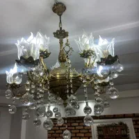 لوستر ۱۰ شاخه برنز کلاسیک