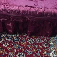 تخت فلزی   تشک  روتختی دو نفره .شازلون .صندلی