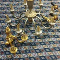 دو عدد لوستر فرانسوی هشت شاخه وشش شاخه