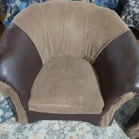 مبل طرح چرم و مخمل