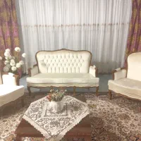 مبل ۹ نفره استیل چوب راش(کاملا نو)