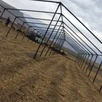 ساخت انواع اسکلت های فلزی با لوله های داربست