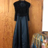 لباس مجلسی مشکی بلند